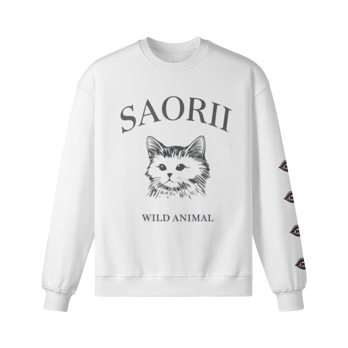 Kitty kitty print sweatshirt